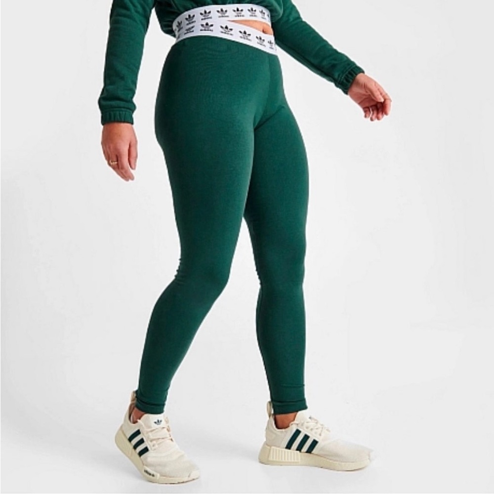 Adidas green leggings